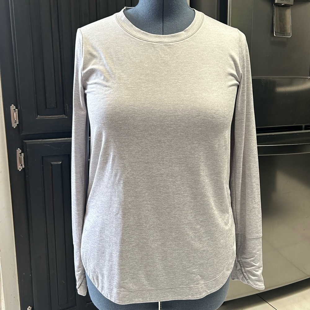 Athleta Atletic long sleeve , Light grey, Size M